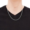 Thumbnail Image 4 of Semi-Solid Glitter Rope Chain Necklace 14K White Gold 18" 2.4mm