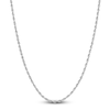 Thumbnail Image 1 of Semi-Solid Glitter Rope Chain Necklace 14K White Gold 20" 2.4mm