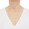 Thumbnail Image 3 of Semi-Solid Glitter Rope Chain Necklace 14K White Gold 20" 2.4mm
