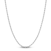 Thumbnail Image 1 of Semi-Solid Glitter Rope Chain Necklace 14K White Gold 22" 2.4mm