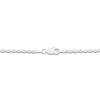 Thumbnail Image 2 of Semi-Solid Glitter Rope Chain Necklace 14K White Gold 22" 2.4mm