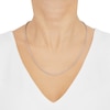 Thumbnail Image 3 of Semi-Solid Glitter Rope Chain Necklace 14K White Gold 22" 2.4mm