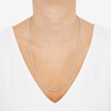 Thumbnail Image 3 of Semi-Solid Glitter Rope Chain Necklace 14K White Gold 24" 2.4mm