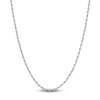 Thumbnail Image 1 of Semi-Solid Glitter Rope Chain Necklace 14K White Gold 30" 2.4mm