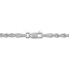 Thumbnail Image 2 of Semi-Solid Glitter Rope Chain Necklace 14K White Gold 30" 2.4mm