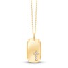 Thumbnail Image 1 of Children's Diamond Accent Cross Necklace 18K Yellow Gold 10"