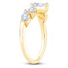 Thumbnail Image 2 of Lab-Grown Marquise and Pear Diamond Anniversary Ring 1 ct tw 14K Yellow Gold