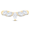 Thumbnail Image 3 of Lab-Grown Marquise and Pear Diamond Anniversary Ring 1 ct tw 14K Yellow Gold