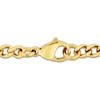 Thumbnail Image 3 of Men's Diamond Cross Necklace 1/20 ct tw Yellow Ion-Plated Stainless Steel 24"