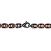 Thumbnail Image 3 of Men's Satin-Finish Link Necklace Brown & Black Ion-Plated Stainless Steel 24"