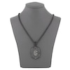 Thumbnail Image 4 of Men's Black Diamond Eagle Necklace 3/4 ct tw Black Ion-Plated Stainless Steel 24"