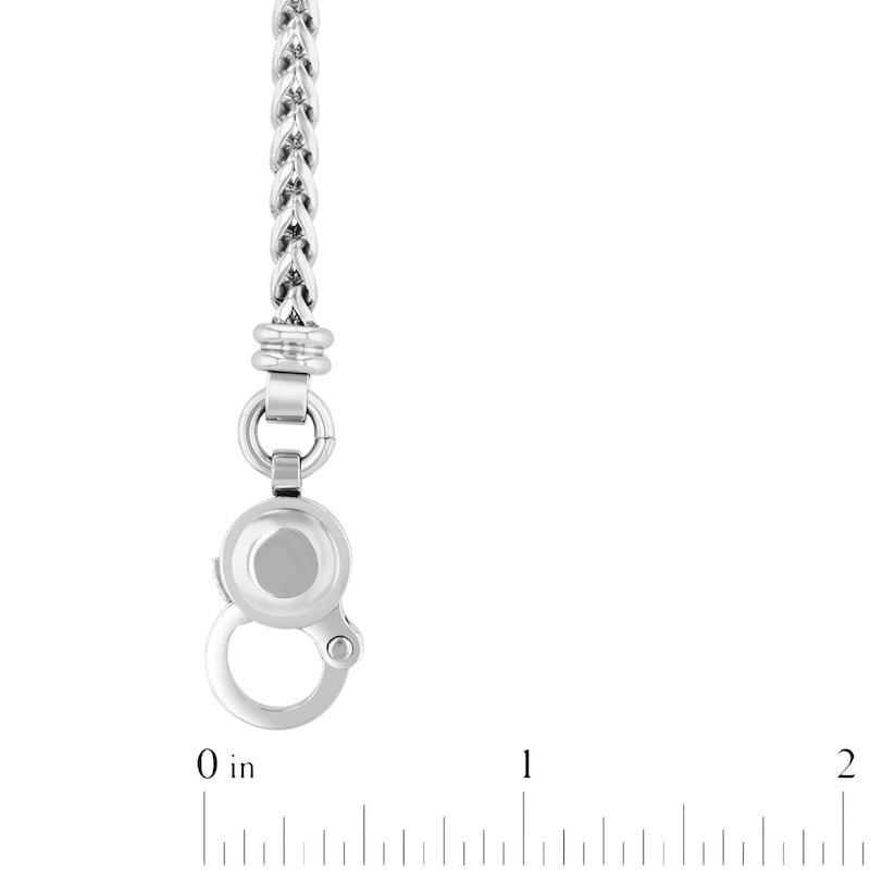 Main Image 4 of Franco Chain Necklace 4mm Stainless Steel 24"