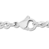 Thumbnail Image 3 of Men's Diamond Cross Hammered Medallion Necklace 1/20 ct tw Stainless Steel & Yellow Ion-Plating 24"