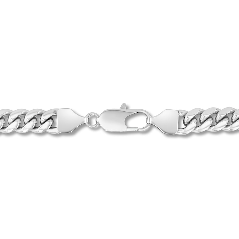 Main Image 3 of Men's Diamond Cushion-Shaped Pendant Curb Chain Necklace 1/2 ct tw Stainless Steel & Yellow Ion Plating 20"
