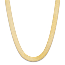 Solid Herringbone Chain Necklace 5.53mm 10K Yellow Gold 18"