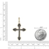 Thumbnail Image 5 of Men's Black Onyx Cross Necklace Yellow Ion-Plated Stainless Steel 24"