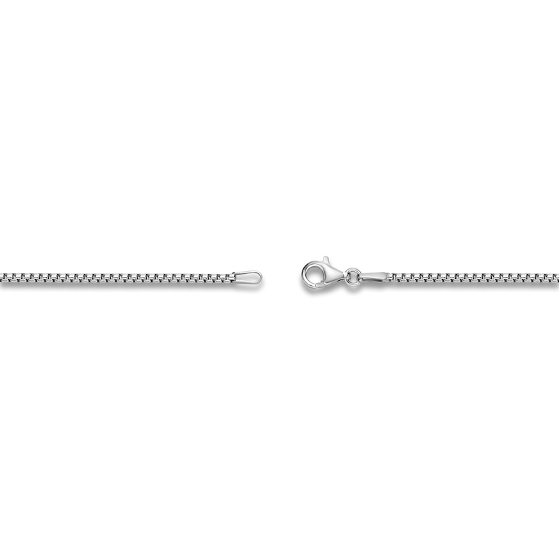 Main Image 4 of Men's Natural Black Onyx Bar Necklace Sterling Silver 24"