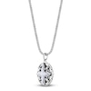Thumbnail Image 2 of Men's Natural Howlite & Black Onyx Star Necklace Sterling Silver 24"