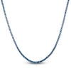 Thumbnail Image 1 of Men's Foxtail Chain Necklace 4mm Blue Ion-Plated Stainless Steel 20"