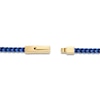 Thumbnail Image 3 of Men's Foxtail Chain Necklace 4mm Blue & Yellow Ion-Plated Stainless Steel 24"