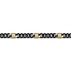 Thumbnail Image 2 of Men's Cuban Curb Chain Necklace Black & Yellow Ion-Plated Stainless Steel 24"