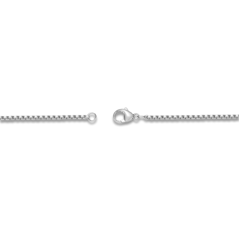 Main Image 4 of Men's Black Diamond Cross Necklace 1/2 ct tw Sterling Silver 24"