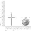 Thumbnail Image 5 of Men's Black Diamond Cross Necklace 1/2 ct tw Sterling Silver 24"