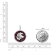 Thumbnail Image 5 of Men's Natural Mahogany Obsidian Eagle Disc Necklace Sterling Silver 24"