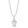 Thumbnail Image 3 of Men's Natural Malachite & Black Spinel Arrowhead Necklace Sterling Silver 24"