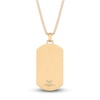 Thumbnail Image 3 of Men's Natural Black Spinel Dog Tag Necklace Yellow Ion-Plated Stainless Steel 24"