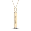 Thumbnail Image 2 of Diamond Engravable Bar Necklace 1/5 ct tw 14K Yellow Gold 18"