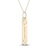 Thumbnail Image 2 of Diamond Engravable Tag Necklace 1/20 ct tw 14K Yellow Gold 18"