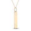 Thumbnail Image 3 of Diamond Engravable Tag Necklace 1/20 ct tw 14K Yellow Gold 18"