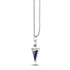 Thumbnail Image 2 of Men's Natural Sodalite Arrowhead Necklace Sterling Silver 24"