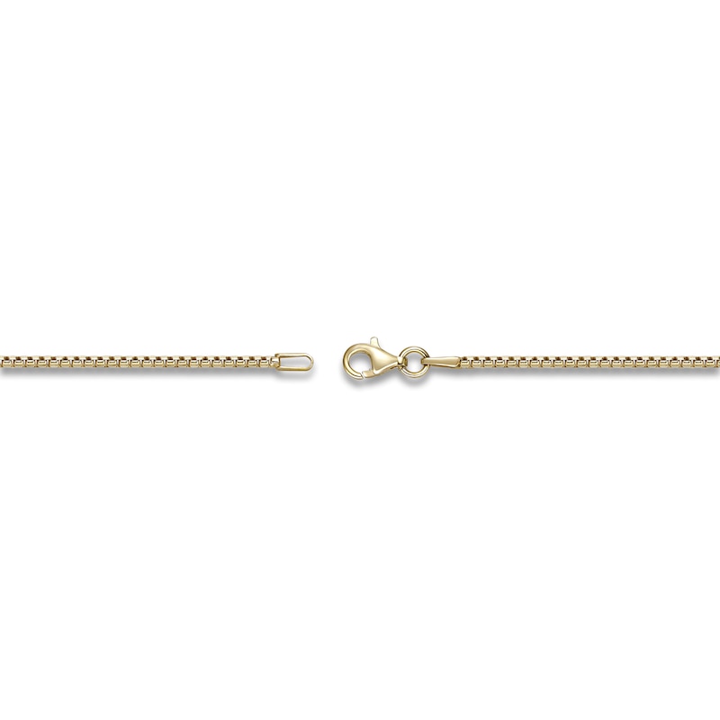 Main Image 3 of Men's Natural Black Onyx Necklace 14K Yellow Gold-Plated Sterling Silver 24"