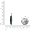 Thumbnail Image 4 of Men's Natural Malachite Necklace 14K Yellow Gold-Plated Sterling Silver 24"