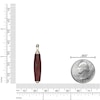 Thumbnail Image 4 of Men's Natural Red Jasper Necklace 14K Yellow Gold-Plated Sterling Silver 24"