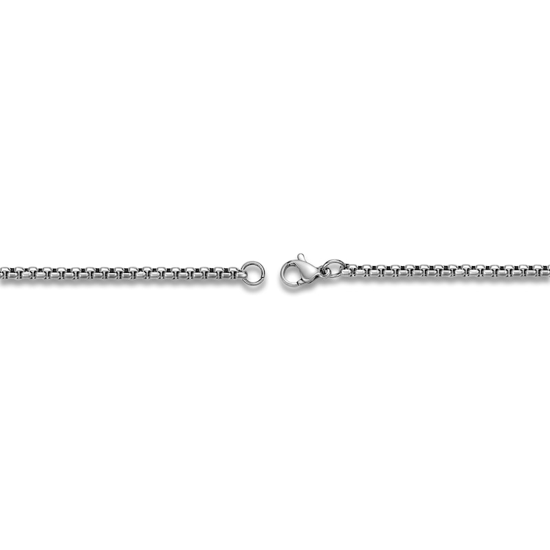 Main Image 4 of Men's Lab-Created Emerald Dog Tag Necklace Sterling Silver 24"