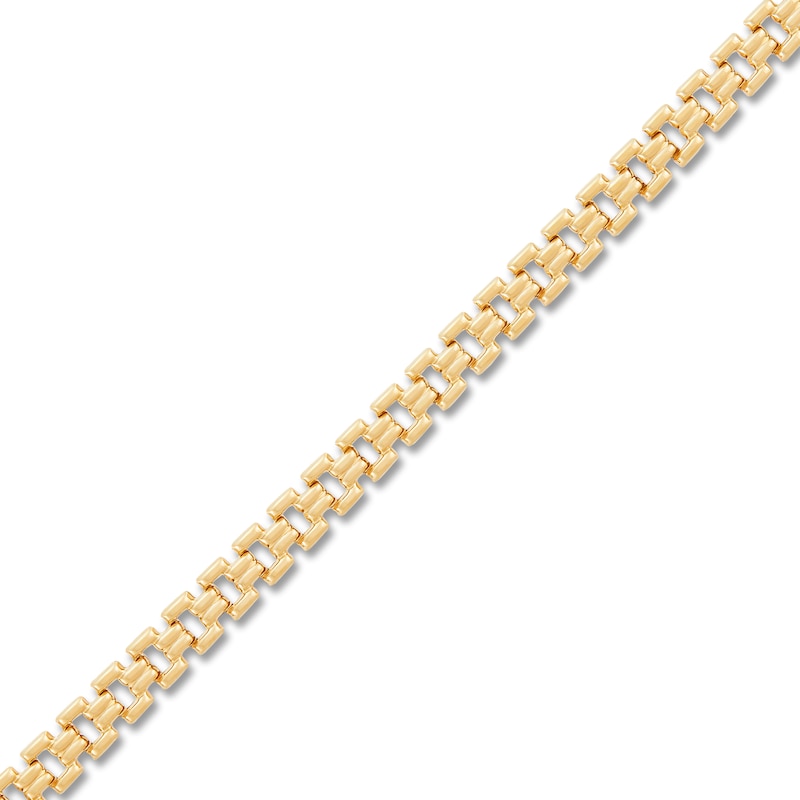 Main Image 2 of Panther Stampato Chain Necklace 4.4mm 14K Yellow Gold 17.75"