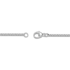 Thumbnail Image 4 of Men's Natural Black Spinel Lion Head Circle Necklace Sterling Silver 24"