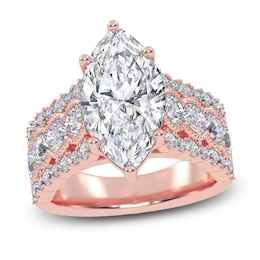 Marquise-Cut Created By Jared Studio Lab-Grown Diamond Engagement Ring 4-3/4 ct tw 14K Rose Gold