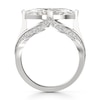 Thumbnail Image 2 of J'Lure Lab-Grown Diamond Moval Old-Cut Engagement Ring 3-1/2 ct tw 18K White Gold
