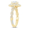 Thumbnail Image 2 of Pnina Tornai Emerald-Cut Diamond Halo Engagement Ring 1-1/2 ct tw 14K Yellow Gold