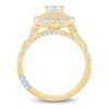 Thumbnail Image 4 of Pnina Tornai Emerald-Cut Diamond Halo Engagement Ring 1-1/2 ct tw 14K Yellow Gold
