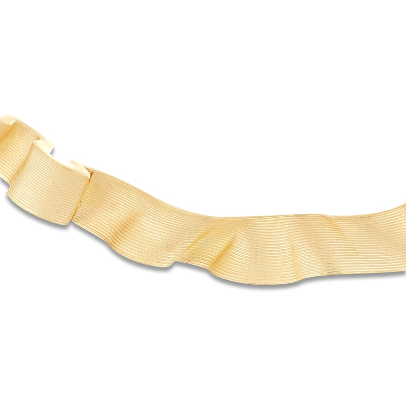 Main Image 3 of Italia D'Oro Ribbon Necklace 14K Yellow Gold 18"