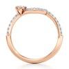 Thumbnail Image 2 of J'Lure Hexagon Brilliant-Cut Lab-Grown Diamond Contour Wedding Band 3/8 ct tw 18K Rose Gold