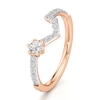 Thumbnail Image 4 of J'Lure Hexagon Brilliant-Cut Lab-Grown Diamond Contour Wedding Band 3/8 ct tw 18K Rose Gold