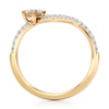 Thumbnail Image 2 of J'Lure Carre Step-Cut Lab-Created Diamond Contour Wedding Band 3/8 ct tw 18K Yellow Gold
