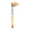 Thumbnail Image 3 of J'Lure Carre Step-Cut Lab-Created Diamond Contour Wedding Band 3/8 ct tw 18K Yellow Gold