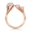 Thumbnail Image 2 of J'Lure Pear Step-Cut Lab-Grown Diamond Engagement Ring 2-1/5 ct tw 18K Rose Gold